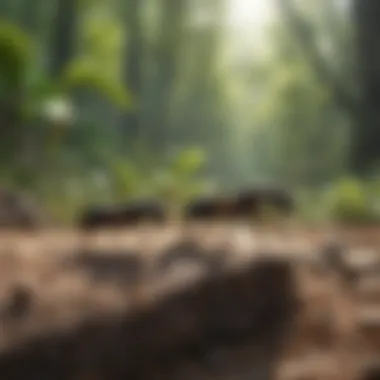 A visual representation of ants in various ecosystems.