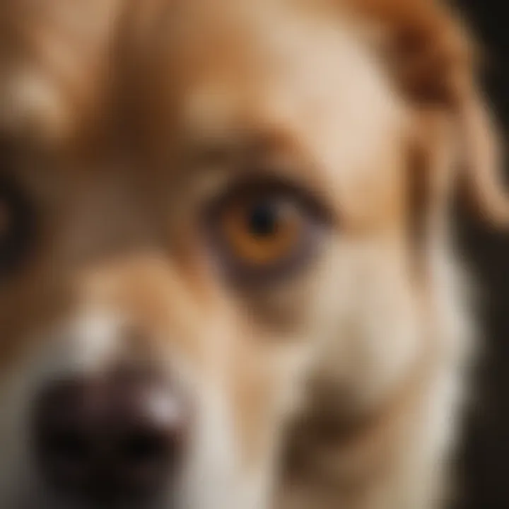 Visual representation of different types of conjunctivitis in dogs.