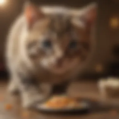 Portion Control for Healthy Treating Measuring portions of treats for kittens