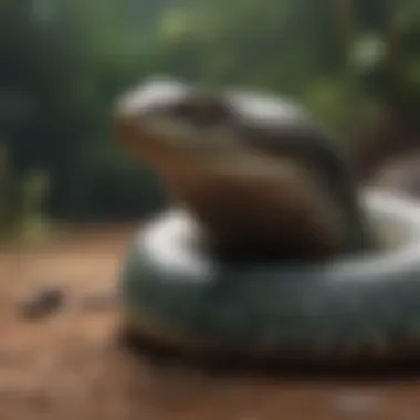 Choosing the Right Snake Species for Beginners A beginner-friendly snake species displayed calmly
