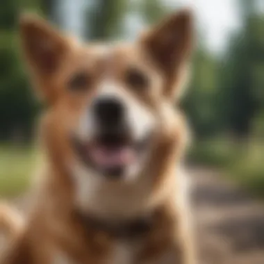 A happy dog enjoying life free from itching
