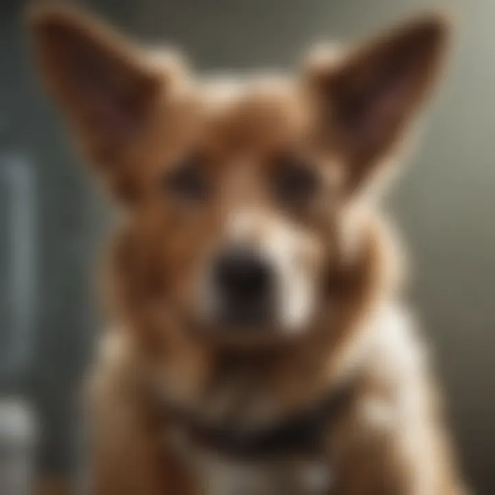 Veterinarian recommending anti-itch treatment for dogs