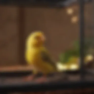Spacious Cage for Canaries A spacious cage designed for canaries, showcasing optimal layout and features.