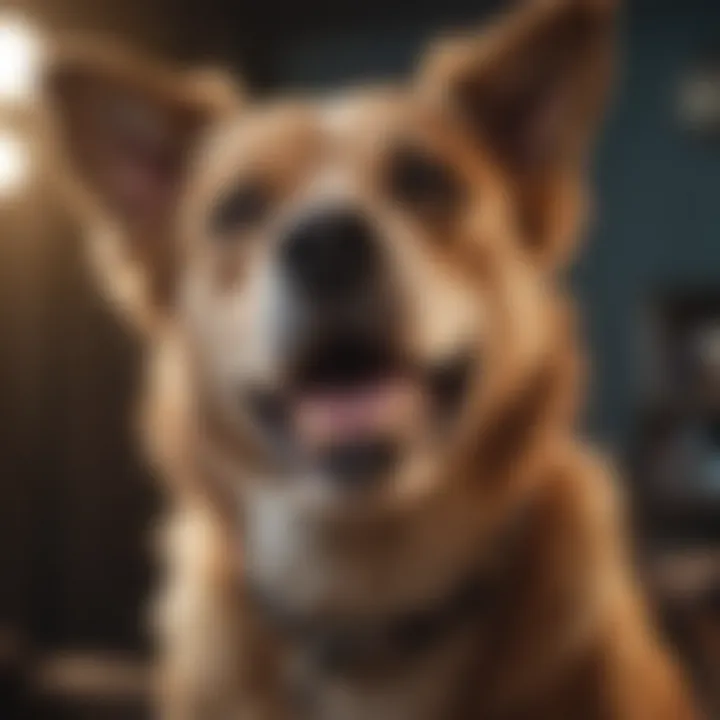Various dental care products for dogs arranged neatly