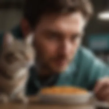 Consulting a Veterinarian on Cat Diet for Weight Loss Veterinarian discussing cat diet