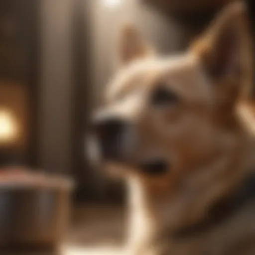 Selection of premium dog food brands