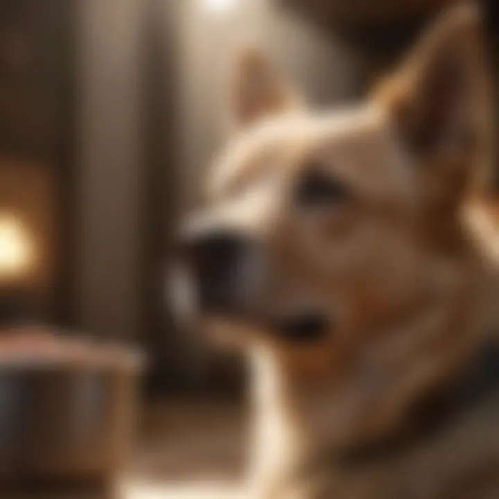 Selection of premium dog food brands