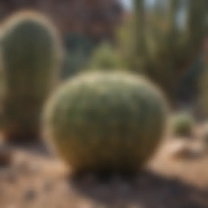A thriving cactus garden showcasing various species