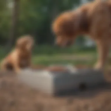 Durable elevated feeding station for large dogs