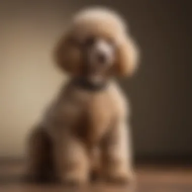 Poodle: The Iconic Shedless Breed A visually striking Poodle displaying its curly, hypoallergenic fur