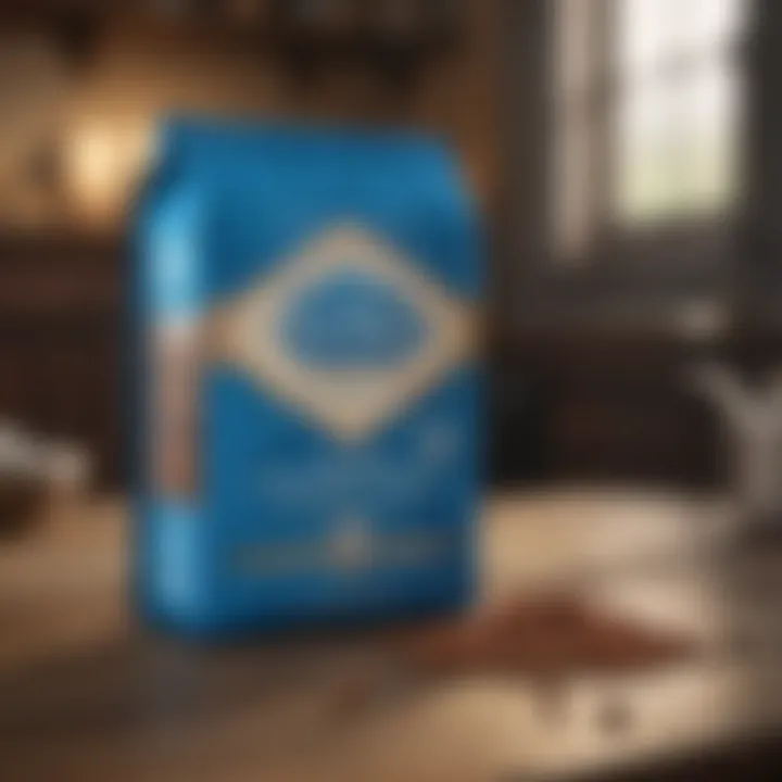 Packaging of Blue Diamond Dog Food products