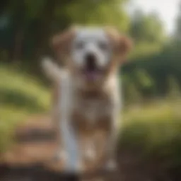 A cheerful dog enjoying the outdoors