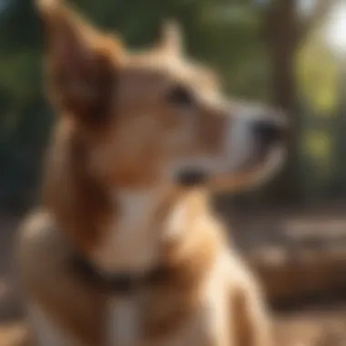 Serene Dog Named Sol A serene dog named Sol basking in the sunlight