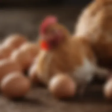 Close-up of a hen demonstrating excellent egg-laying traits