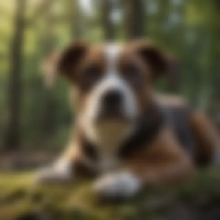 High-tech security camera monitoring a dog