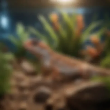 Creating a Natural Environment with Decorations and Hiding Spots Decorations and hiding spots in a leopard gecko aquarium