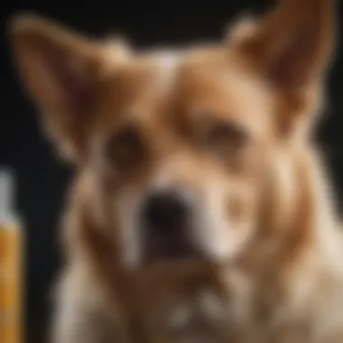 Debunking Dog Skin Care Myths A vibrant graphic illustrating common myths about dog skin care