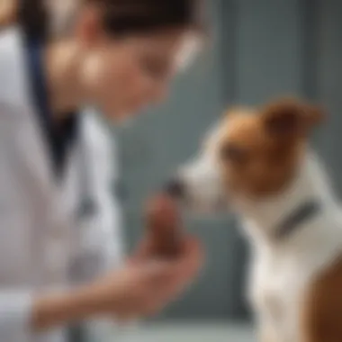Veterinary Insights and Recommendations Veterinarian examining a dog