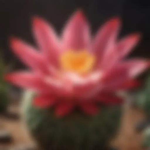 Vibrant spring cactus showcasing its unique blooms