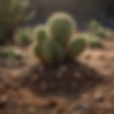 Optimal Soil Mixture for Spring Cactus Close-up of soil mixture ideal for spring cactus cultivation