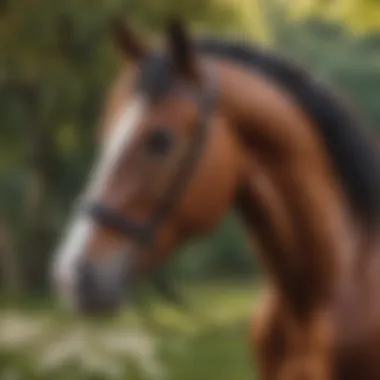 Elegant Andalusian horse in a picturesque setting