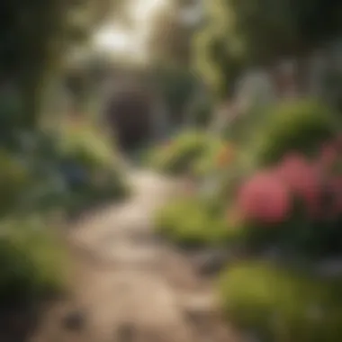 Flea-Free Garden Environment Vibrant, healthy garden free from flea infestation