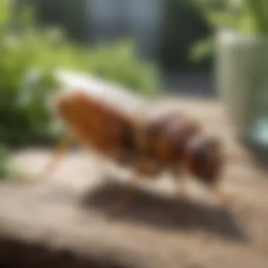 Natural Remedies for Flea Control Natural flea treatment options displayed on a garden table