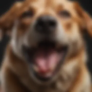 Close-up of a dog's open wound requiring treatment