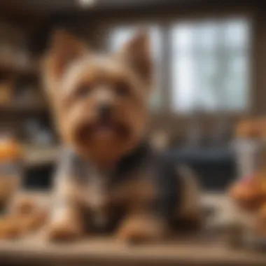 Selection of raw diet options for Yorkies