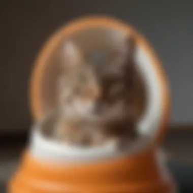 Cat in a Well-Fitted Cone A cat wearing a well-fitted cone, illustrating the importance of comfort and monitoring.
