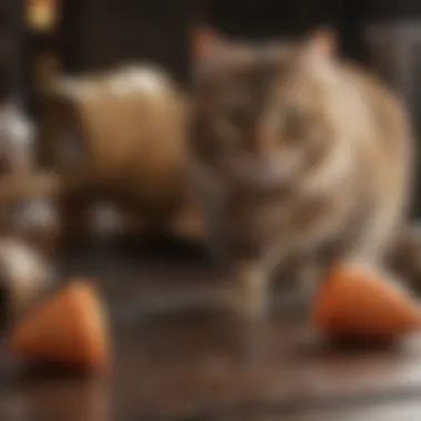 Materials laid out for crafting a cat cone, emphasizing DIY options.
