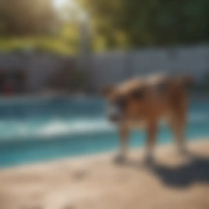 Durable materials used in dog-proofing above-ground pools.