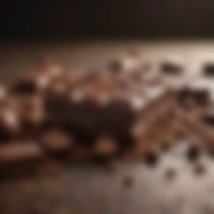 An array of different types of chocolate with toxicity levels highlighted