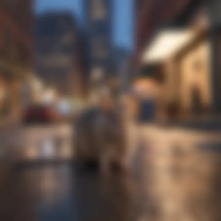 A depiction of urban environments where rodents thrive.