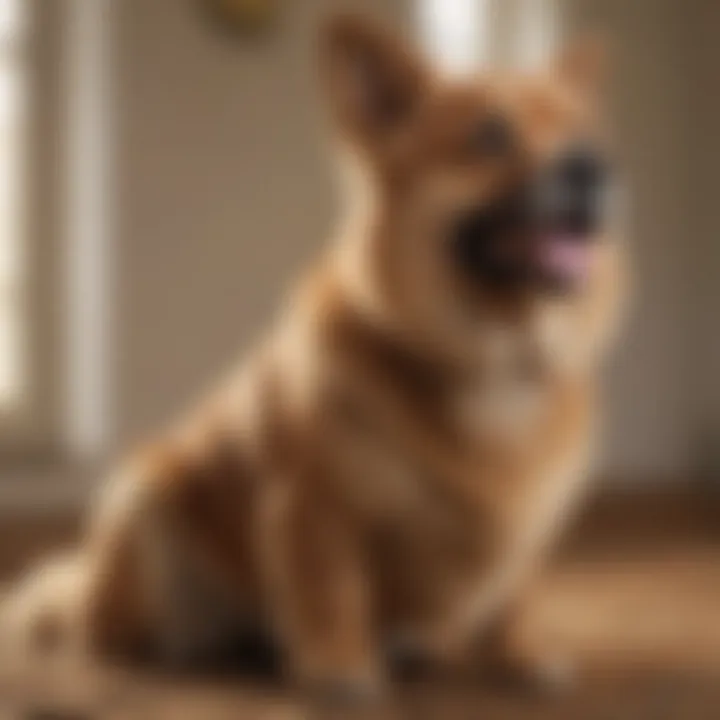 Illustration of different dog breeds and sizes