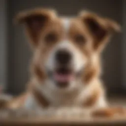 A happy dog enjoying its daily probiotic