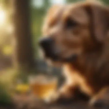 Improved Canine Health with Probiotics A dog showing improved health after using probiotics