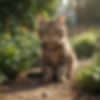 Scent-Based Solutions to Deter Cats Natural scent deterrents placed around a garden