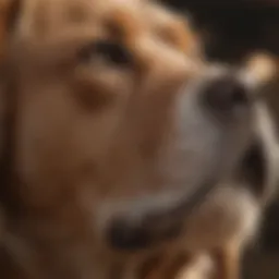 Close-up of a dog's chin showing signs of acne