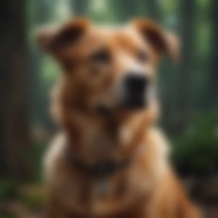 A healthy dog after successful tick removal, showcasing proper aftercare.