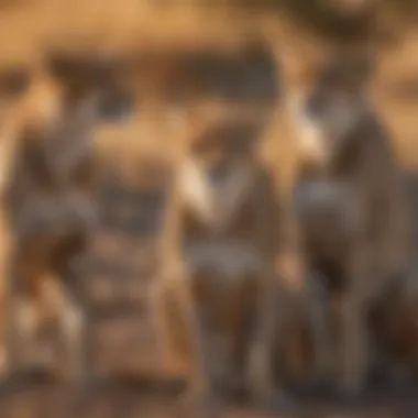 Cheetah Social Structure in the Wild A group of cheetahs demonstrating their social structure