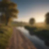 A panoramic view of the European countryside showcasing diverse landscapes.