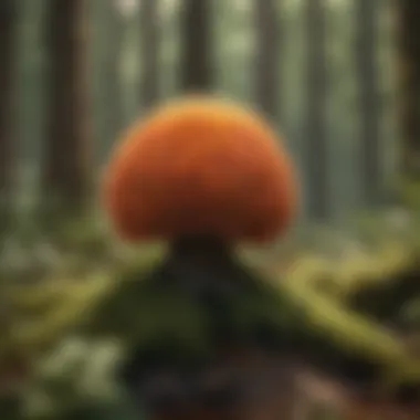 A close-up of unique flora found in a European forest.