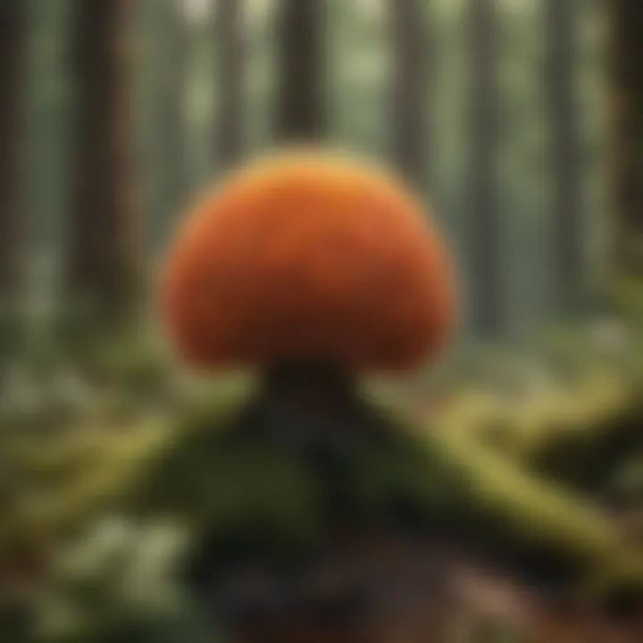A close-up of unique flora found in a European forest.