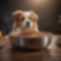 Comparison of dog bowl materials showcasing stainless steel, ceramic, and plastic options