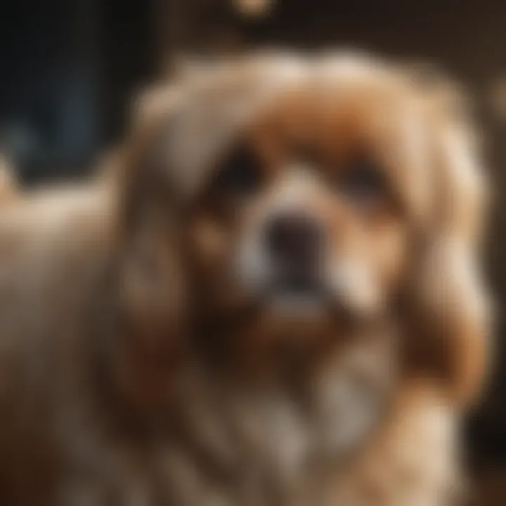 Close-up of a dog's coat showcasing shine and cleanliness
