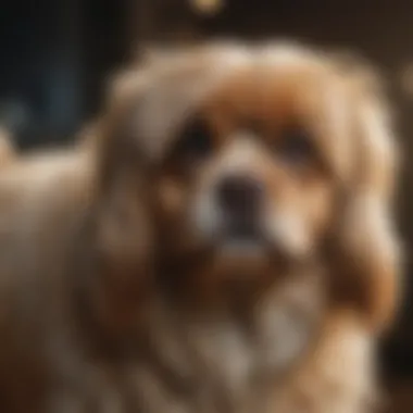 Healthy Coat Resulting from Dry Shampoo Close-up of a dog's coat showcasing shine and cleanliness