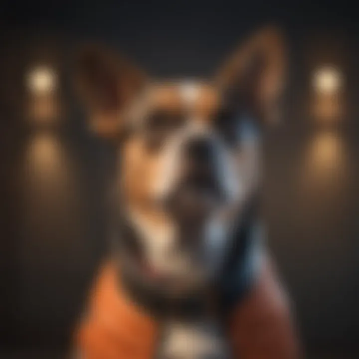 Dog exhibiting anxiety before wearing jacket