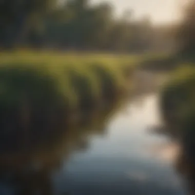 Diverse flora and fauna in the wetlands of Cape Hatteras National Seashore