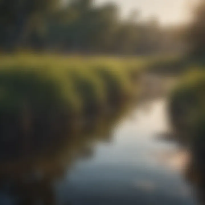 Diverse flora and fauna in the wetlands of Cape Hatteras National Seashore